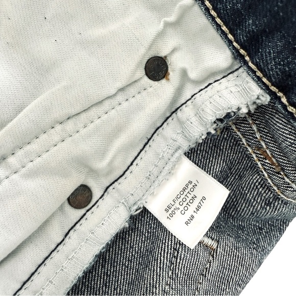 RE/DONE | Levi's "The Short" in Blue No Destruction Size 26 NWT - Picture 8 of 9